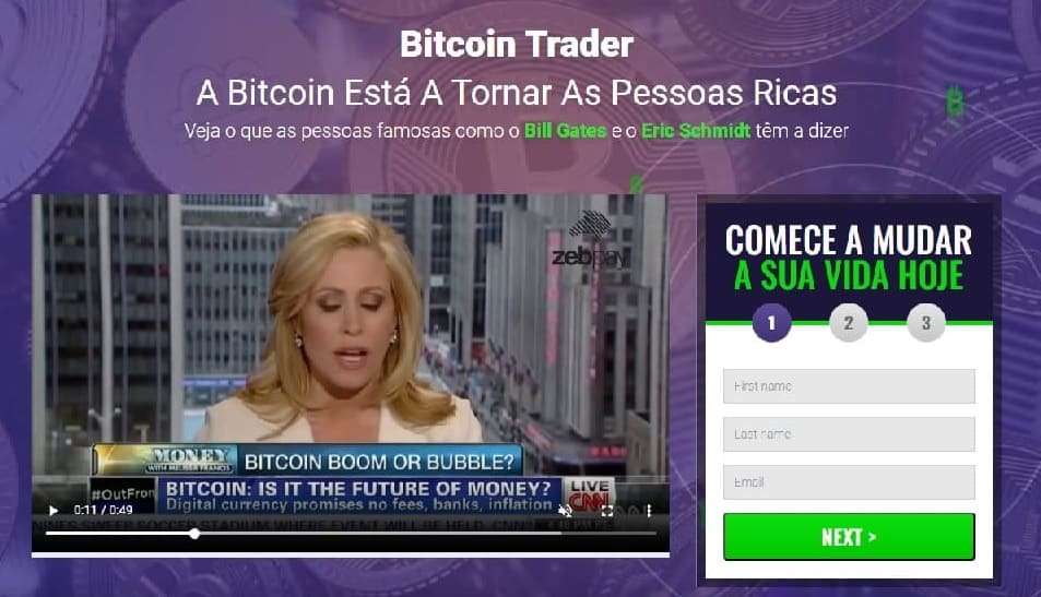 depósito bitcoin trader