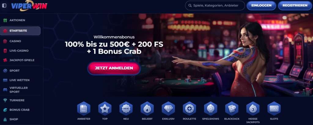viper online casino